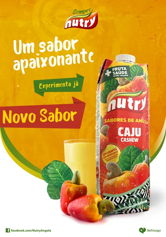 Trabalho de publicidade da Be Publicidade: Cartaz Nutry Caju